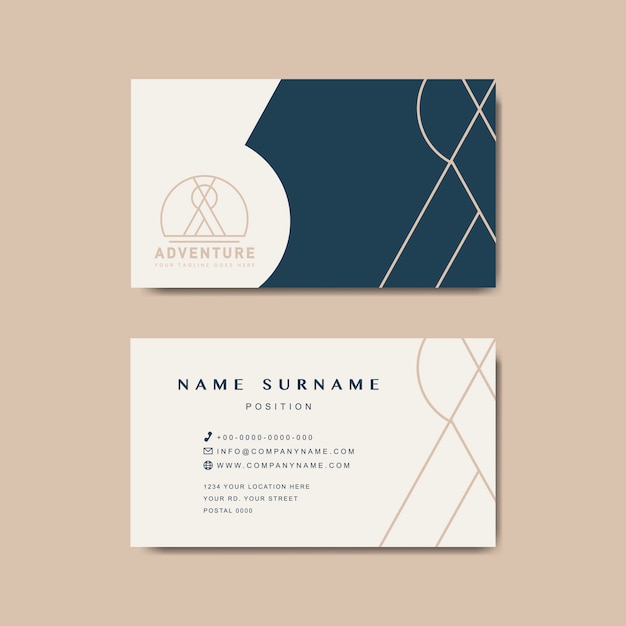 Premium business card design mockup