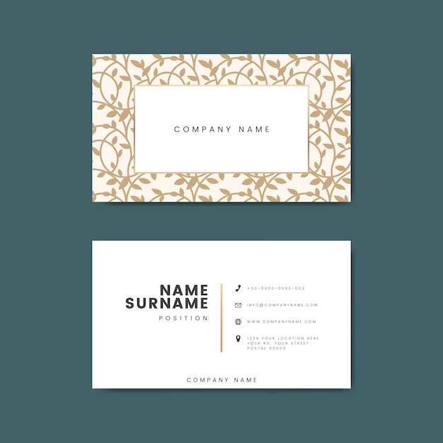 Premium business card design mockup