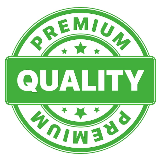 Free Vector premium certified quality stamp