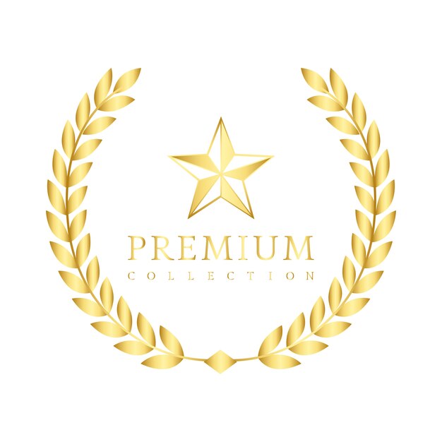 Free Vector premium collection badge design vector