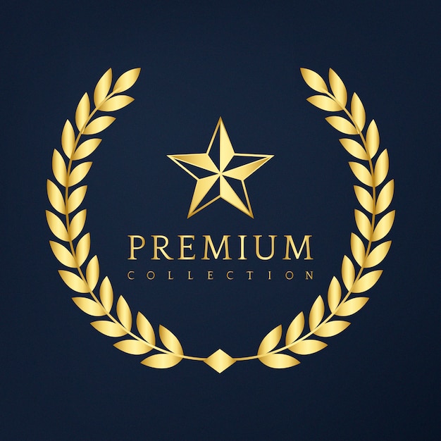 Free Vector premium collection badge design