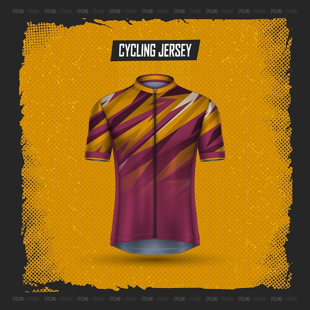 Free vector premium collection of cycling jersey