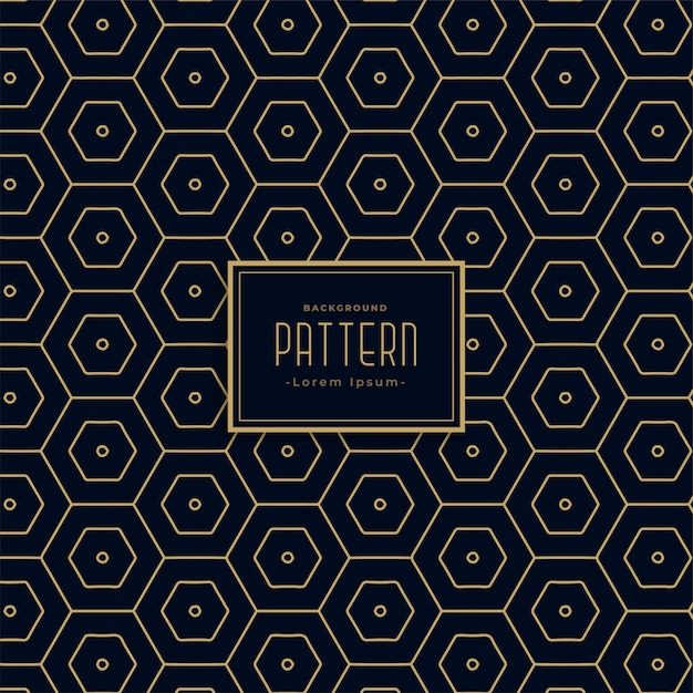 Free Vector premium dark heaxagonal pattern 