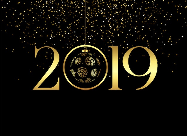 Premium happy new year 2019 background