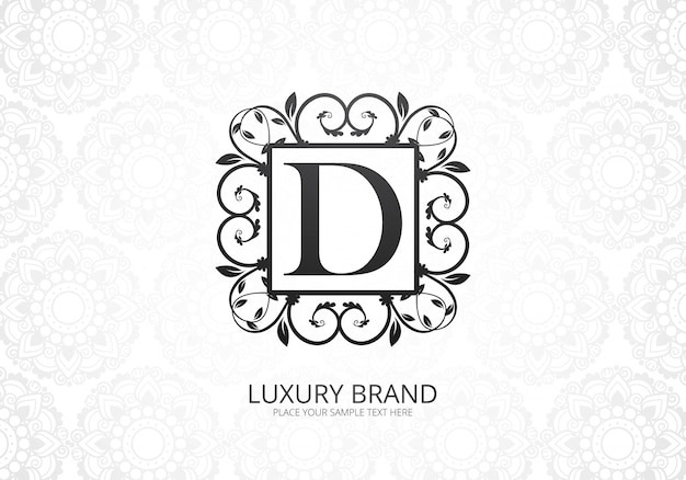 Premium luxury letter D logo for company