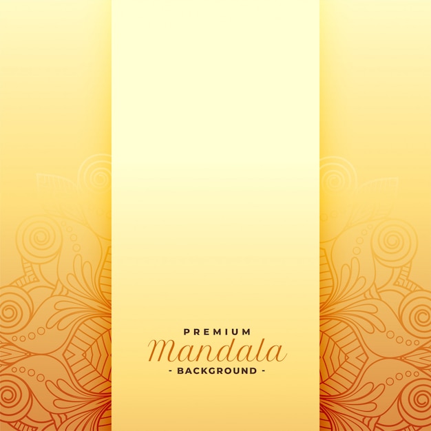 Free Vector premium mandala golden pattern