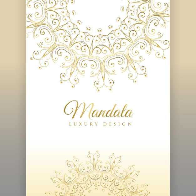 premium mandala invitation card design