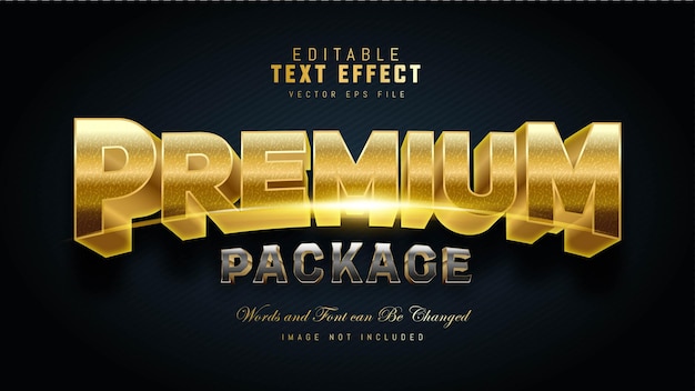 Premium Package Text Effect