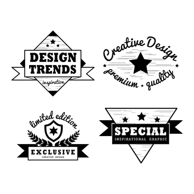 Free Vector premium quality badge vector set