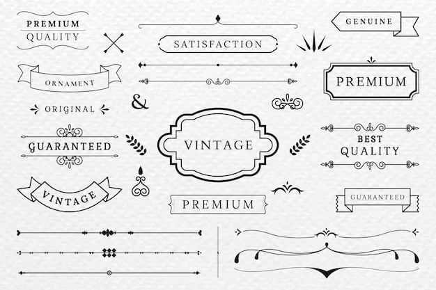 Free vector premium quality banner collection