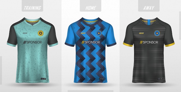 Free vector premium soccer jersey collection