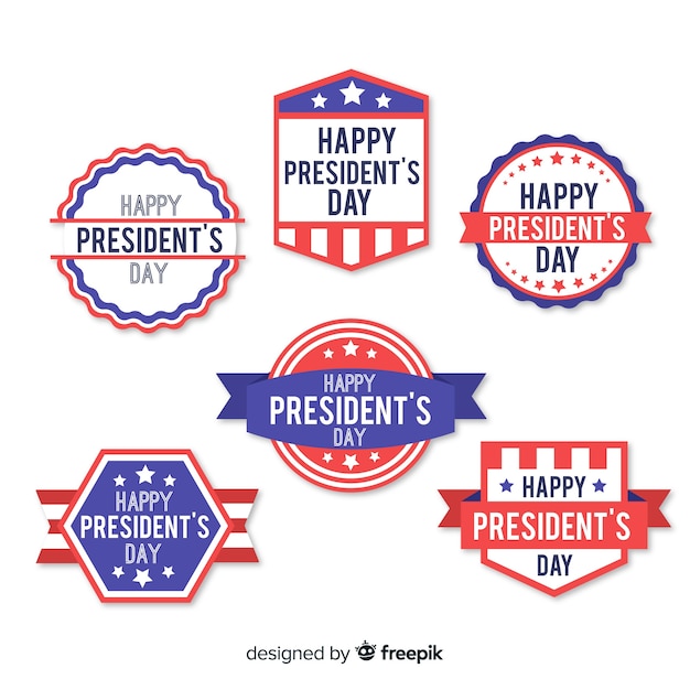 President day label set