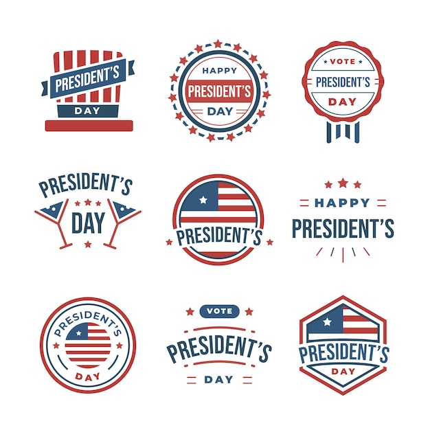 President's day badge collection