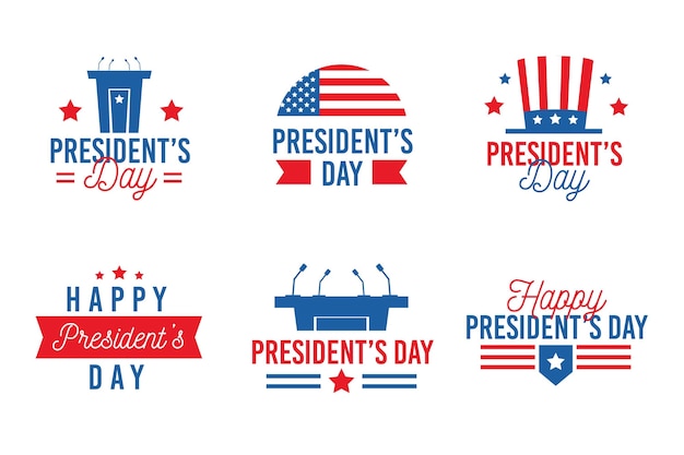 President's day label set