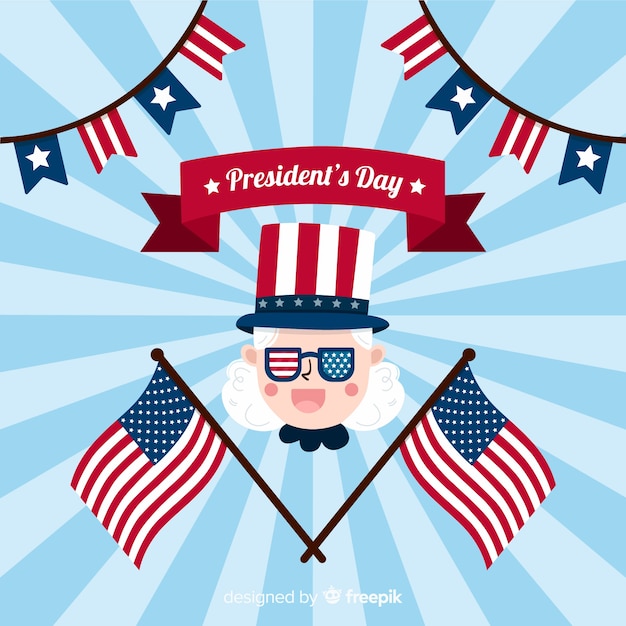 Free Vector president's day