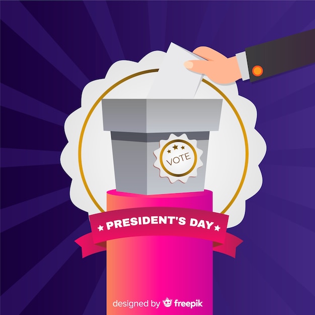 Free Vector president's day