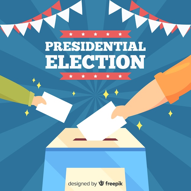 Free Vector presidential election composition with flat design