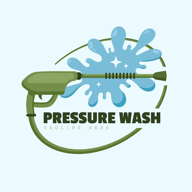 Pressure washing logo template