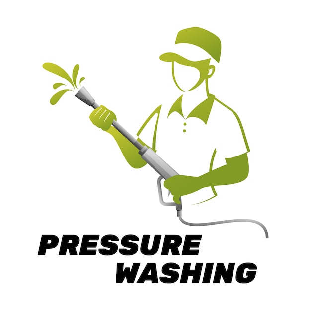 Pressure washing logo template