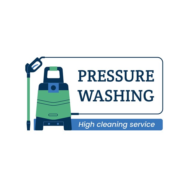 Pressure washing logo template