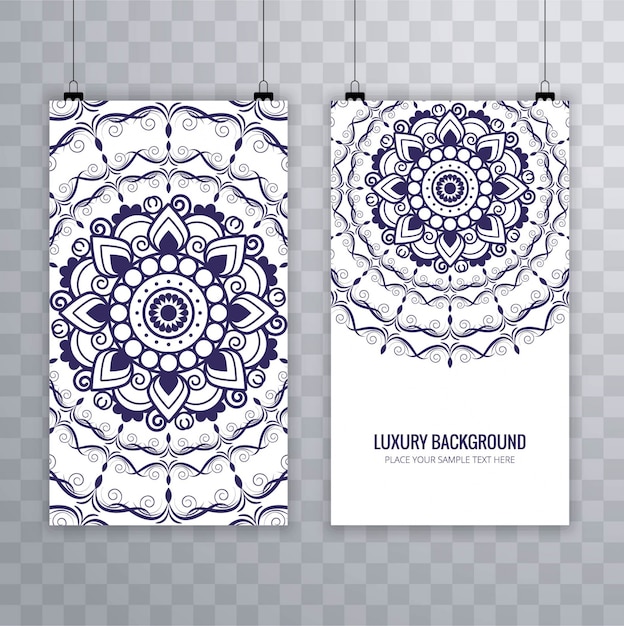 Free Vector pretty banners of mandalas