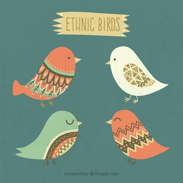 Pretty ethnic birds