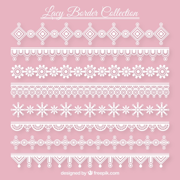 Pretty lace borders