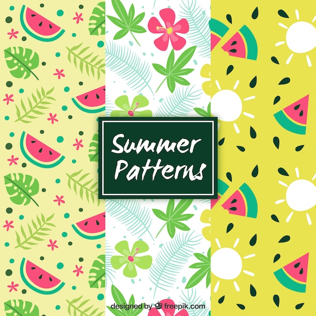 Pretty summer decorative patterns