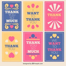 Money thank you cards