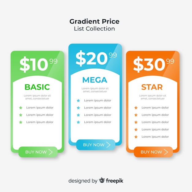 Price list collection