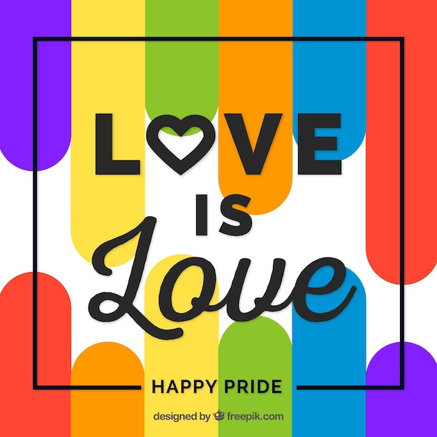 Free Vector pride day celebration background