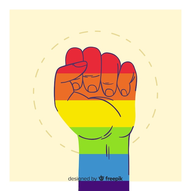 Free Vector pride day concept