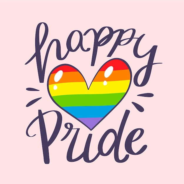 Free Vector pride day concept