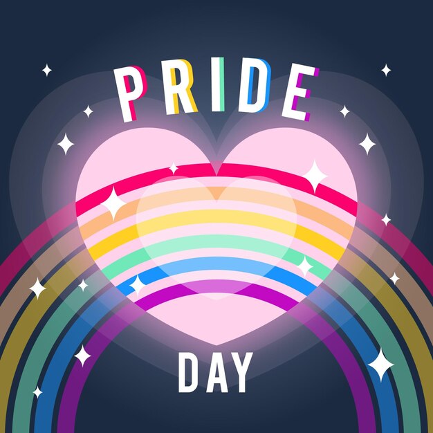 Pride day event celebration concept