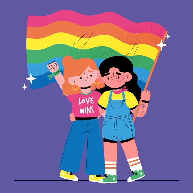 Pride day event flag