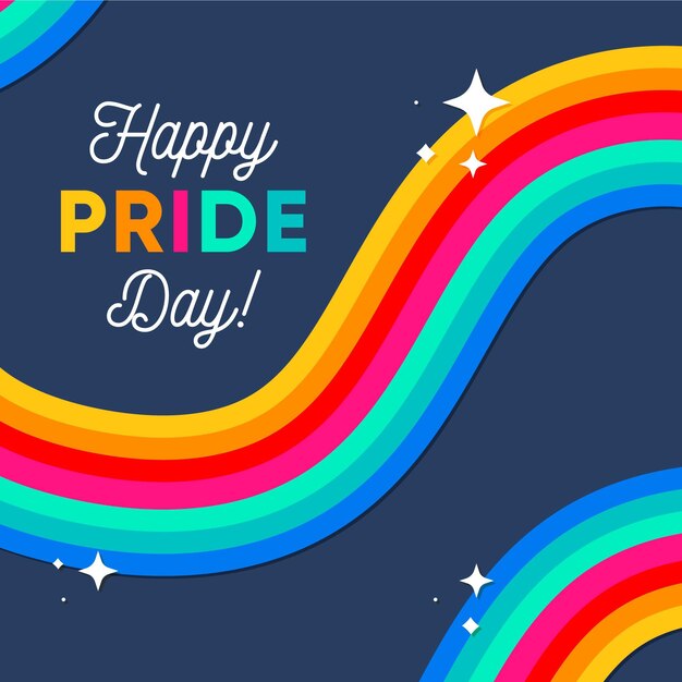 Pride day flag background