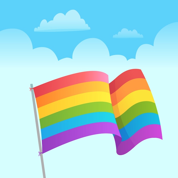 Pride day flag concept