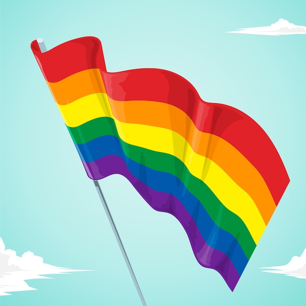 Pride day flag concept