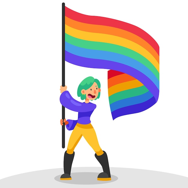 Pride day flag design