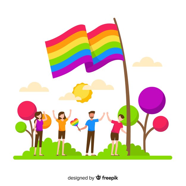 Pride day flag