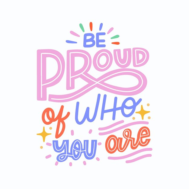 Pride day lettering