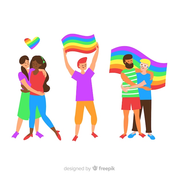 Free Vector pride day