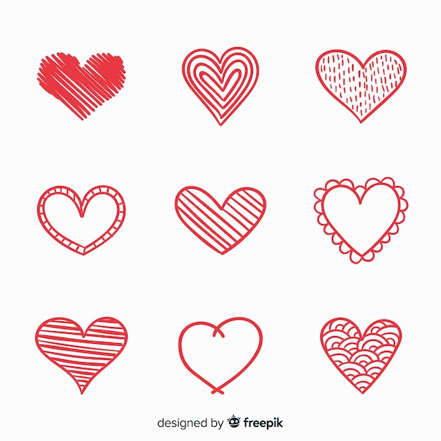 Print heart collection