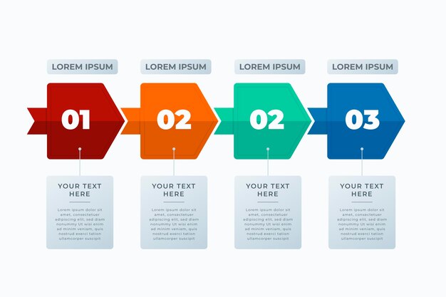 Process infographic template