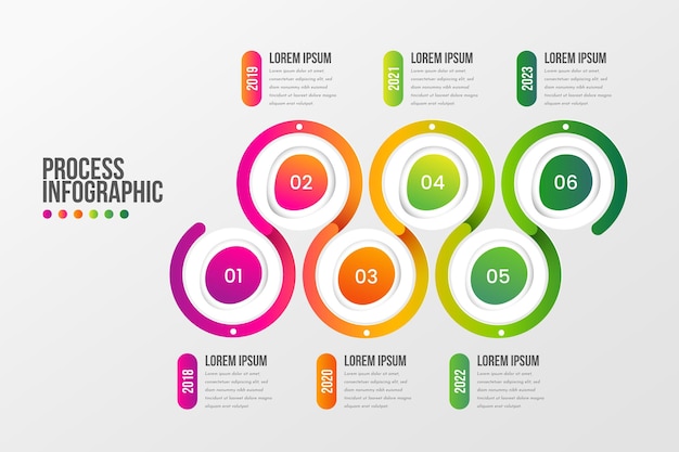 Process infographic template