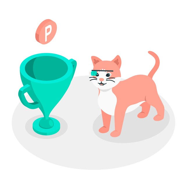 Product hunt concept illustration