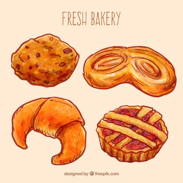 Free Vector products baked pack