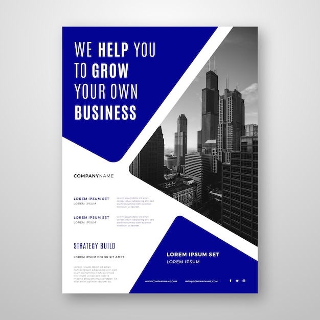 Professional abstract business flyer