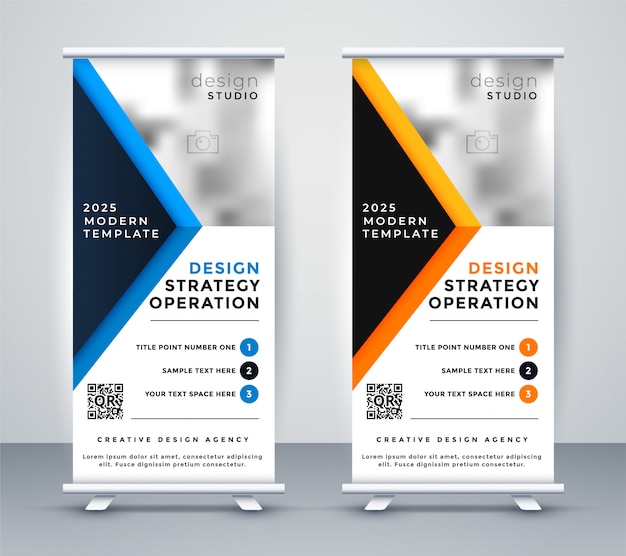 Professional business rollup banner standee design