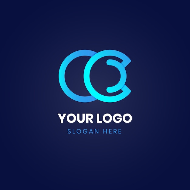 Free vector professional cc logotype template